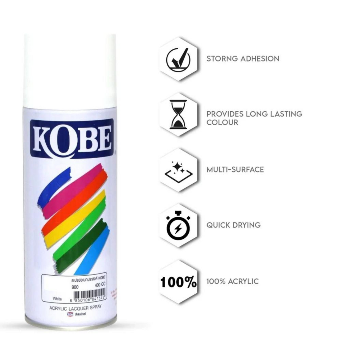 Kobe Spray Paints  - 400ml premium grade aerosol spray, All purpose paint