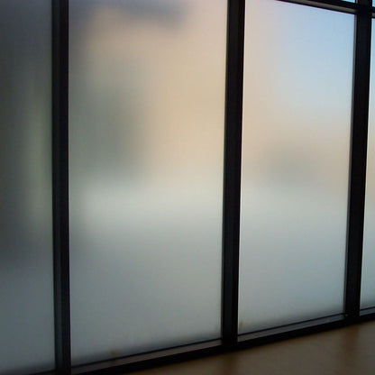 Frosted, White (Milky white) + Black  window film for privacy - imported