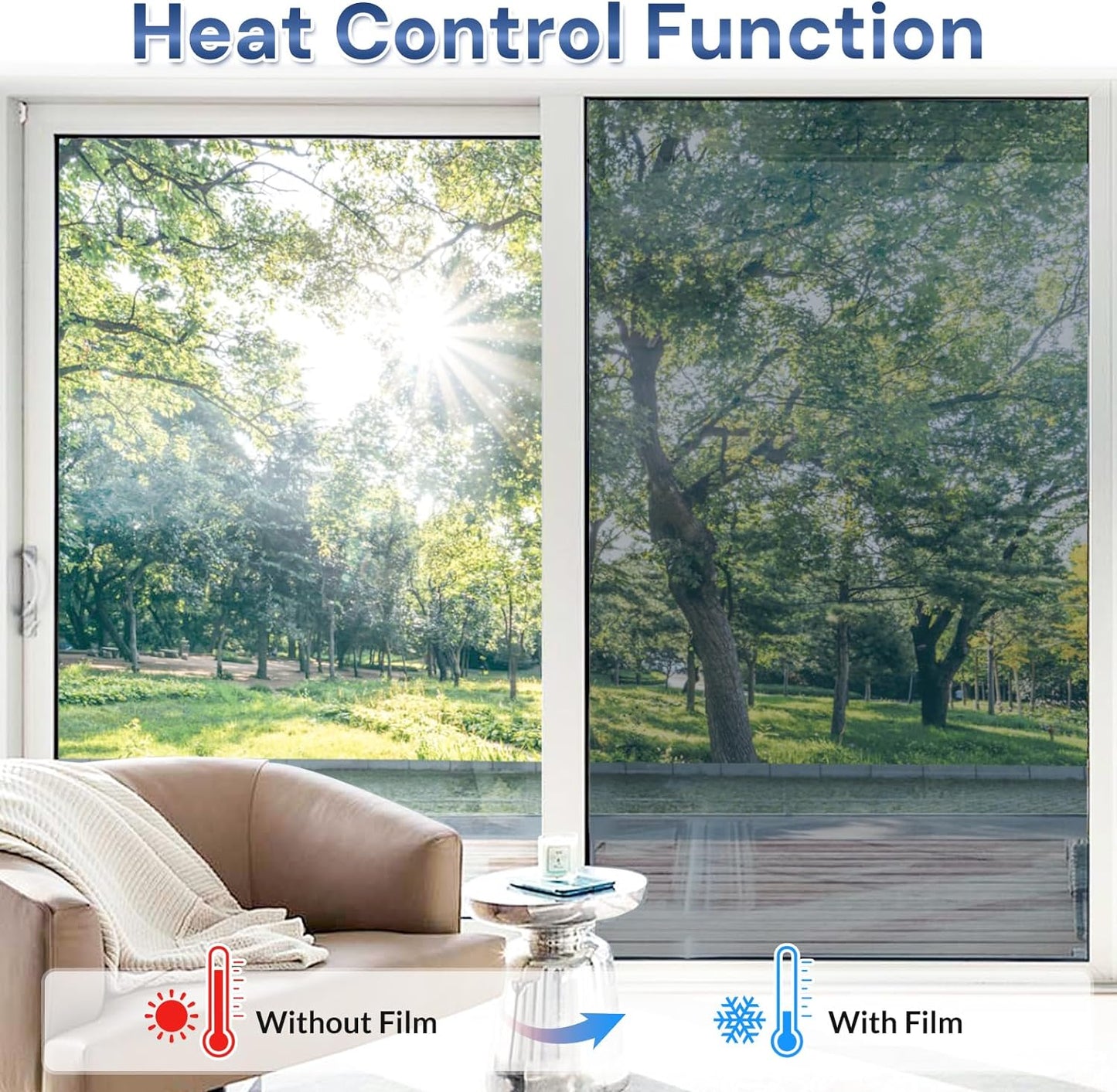 SolarShield Dual Reflective - High Heat rejection Silver Films - Solar + Privacy film