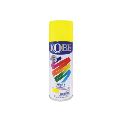 Kobe Spray Paints, Fluorescent Colors, Neon Glow, 400ml premium grade aerosol spray, All purpose paint