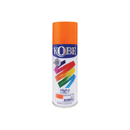 Kobe Spray Paints, Fluorescent Colors, Neon Glow, 400ml premium grade aerosol spray, All purpose paint