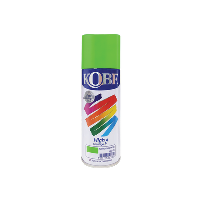 Kobe Spray Paints, Fluorescent Colors, Neon Glow, 400ml premium grade aerosol spray, All purpose paint