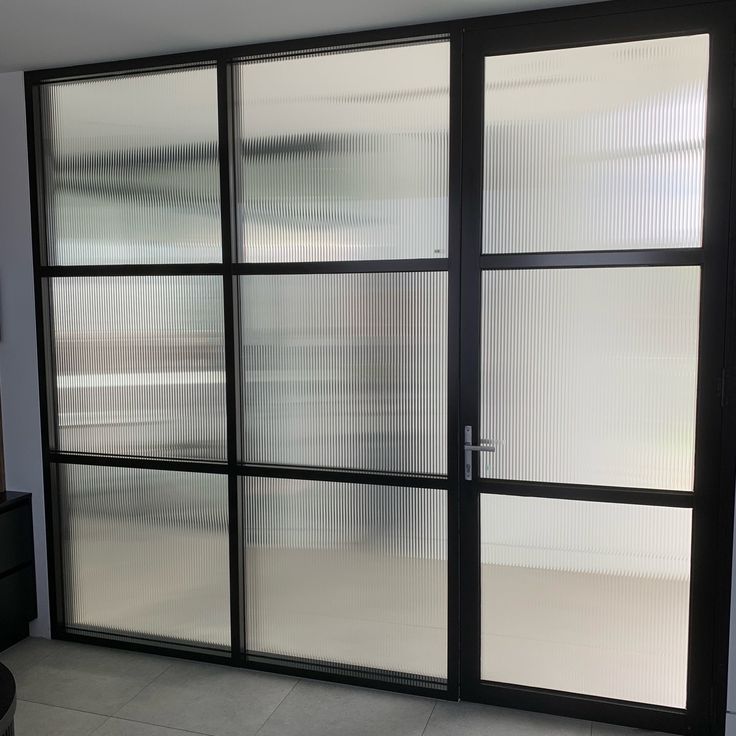 Fluted Window Film - 15mm clear fluted glass look